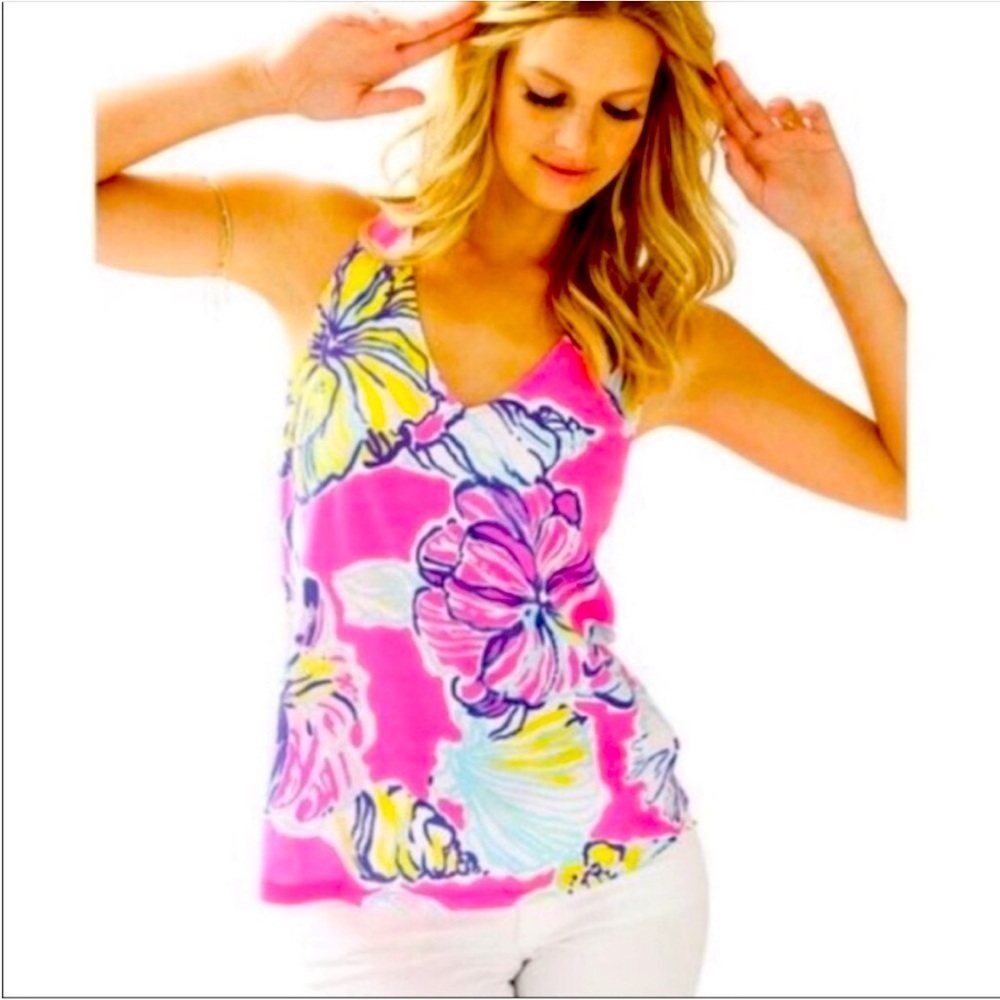 Lilly Pulitzer Minka Tank Too in Swept by The Tides